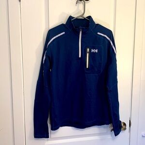 Helly Hansen half-zip sweater, navy blue, size medium